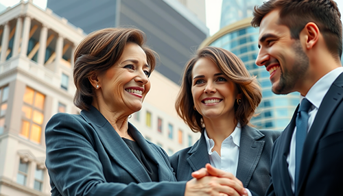 stretta di mano per collaborare